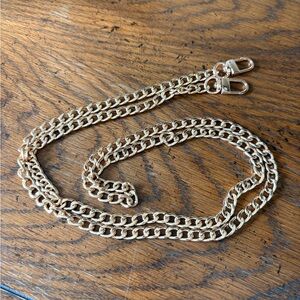 Elegant Gold Tone Chain Strap for purse or wallet